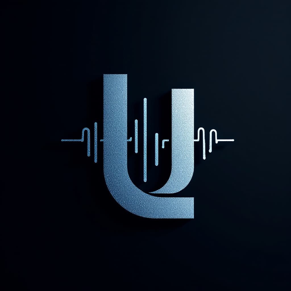 AI generated: logotipo de un pulso en forma de logo tematica binaria minimalista