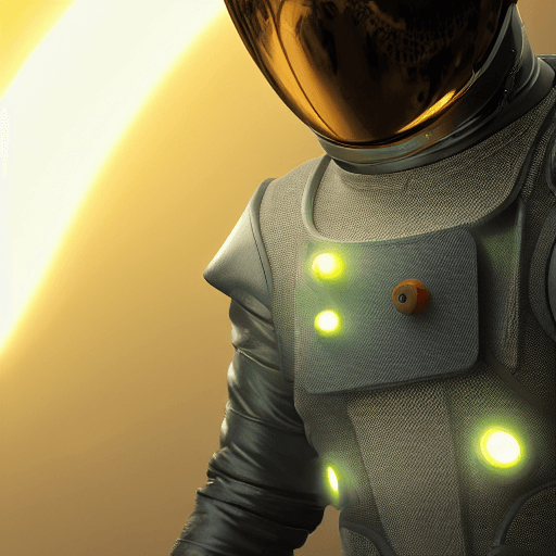 AI generated: space suit with boots, futuristic, character design, cinematic lightning, epic fantasy, hyper realis...