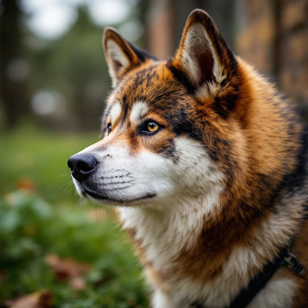 AI generated: an akita 






