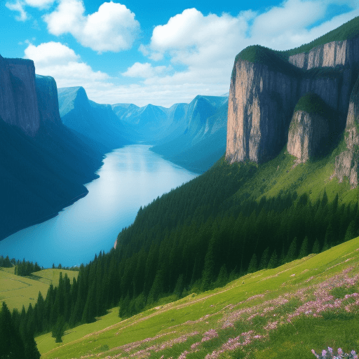 AI generated: the most beautiful scenery in the world