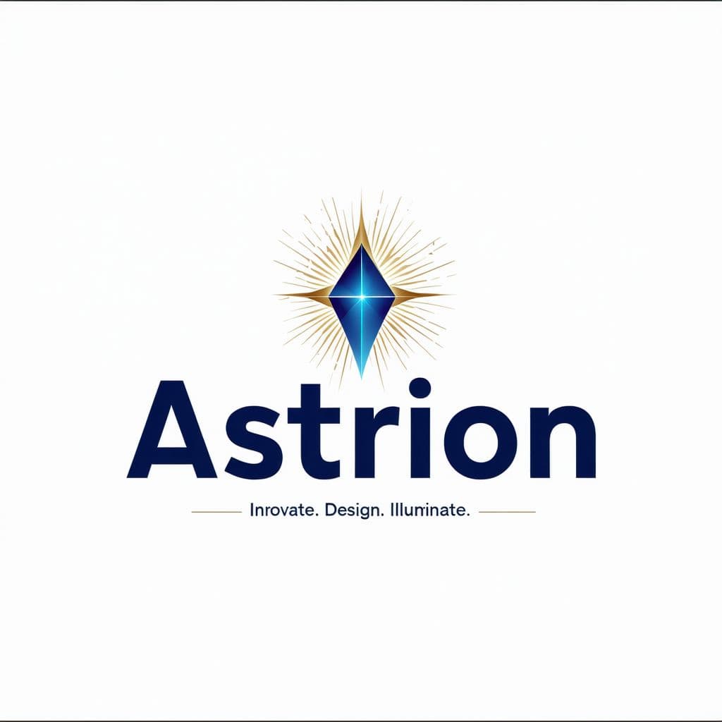 AI generated: Create a sleek and modern logo for a construction and design company named "Astrion" with the slogan...