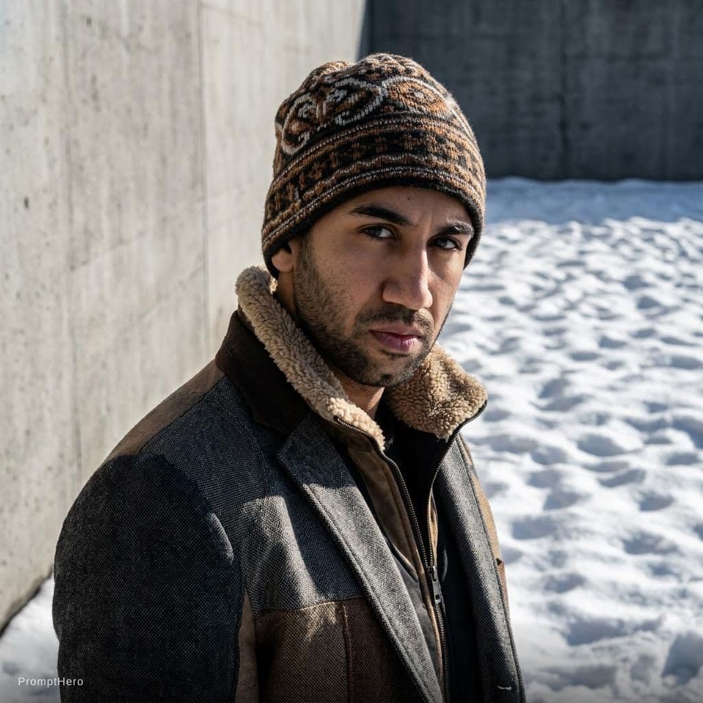 AI generated: fashion editorial photograph, man, shot on a Canon EOS 5D Mark IV --chaos 75 --ar 1:2 --profile rsy6...