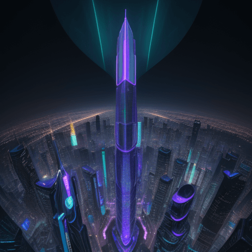 AI generated: /imagine prompt: The image features a stunningly beautiful, futuristic, out-of-the-box cityscape wit...