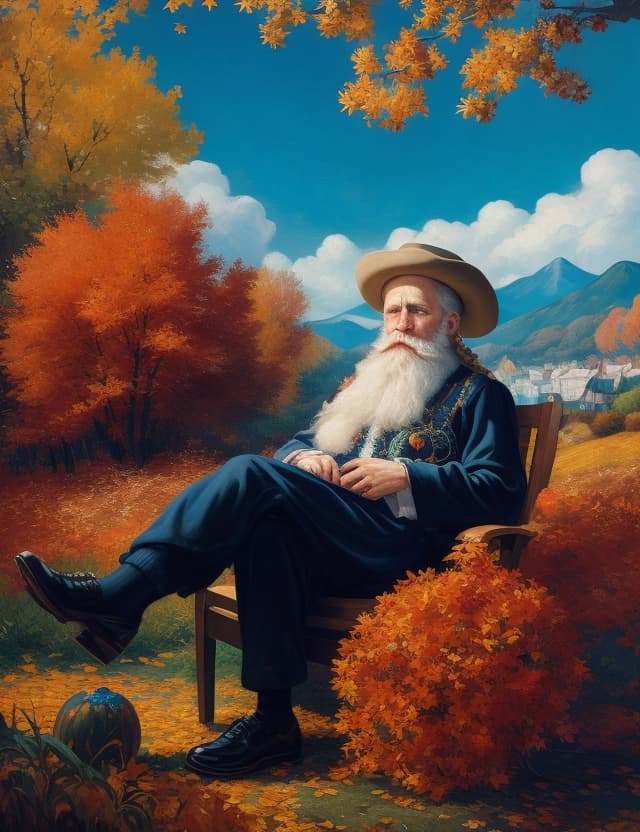 AI generated: Hyperreal. A mesmerizing painting the artistic styles of Van Gogh, In the middle is(( santacros medi...