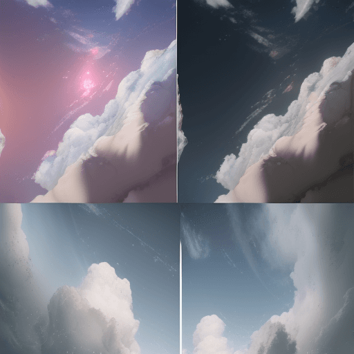 AI generated: The sky split , and it became a rose like paint . hyper-realistic 3D image using advanced techniques...