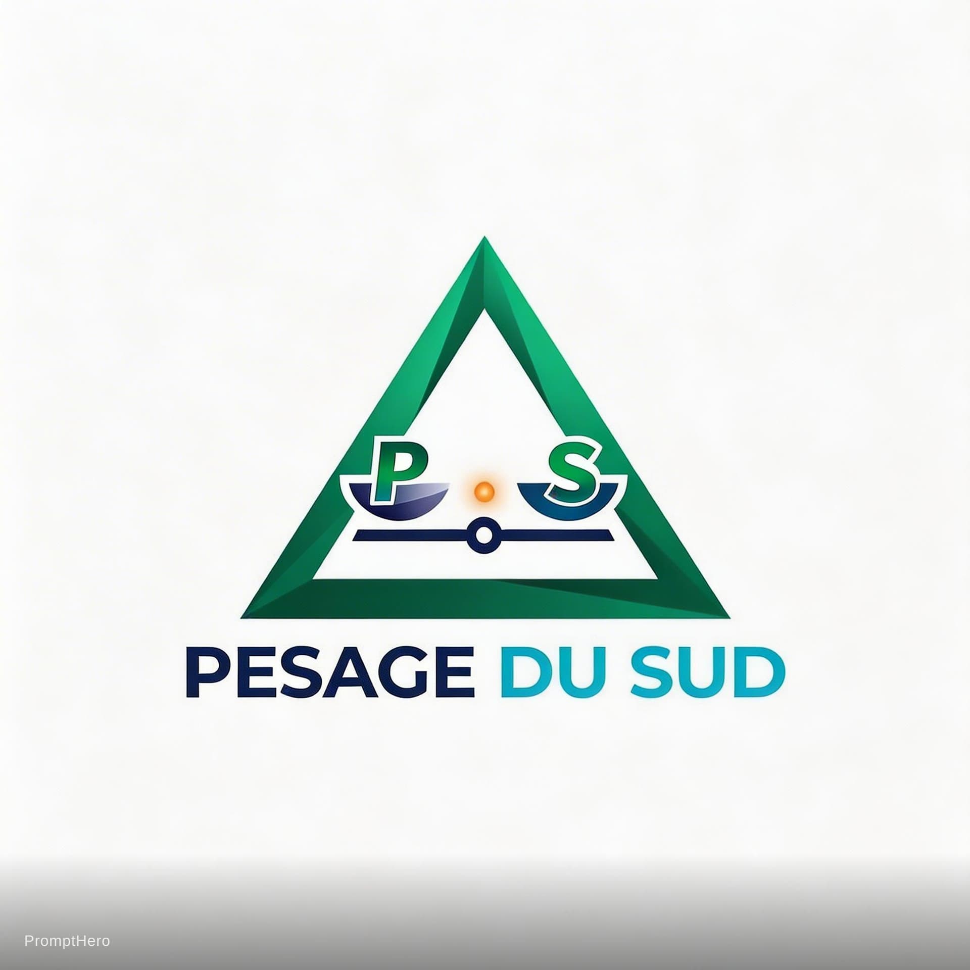 AI generated: c'est un log au nom de PESAGE DU SUD, remplacer la lettre H en haut par P et la lettre  P par S