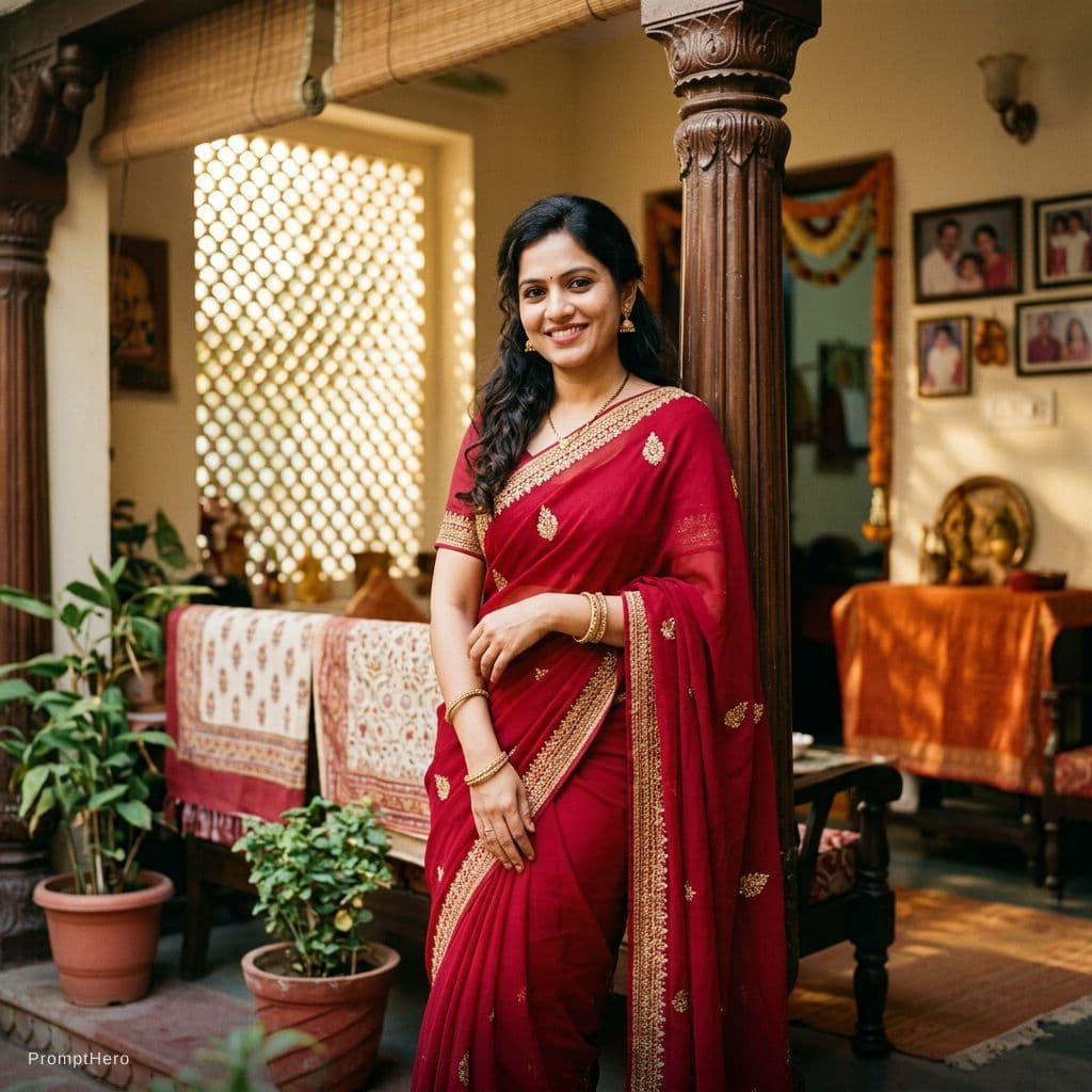 AI generated: indian hot bhabhi photography