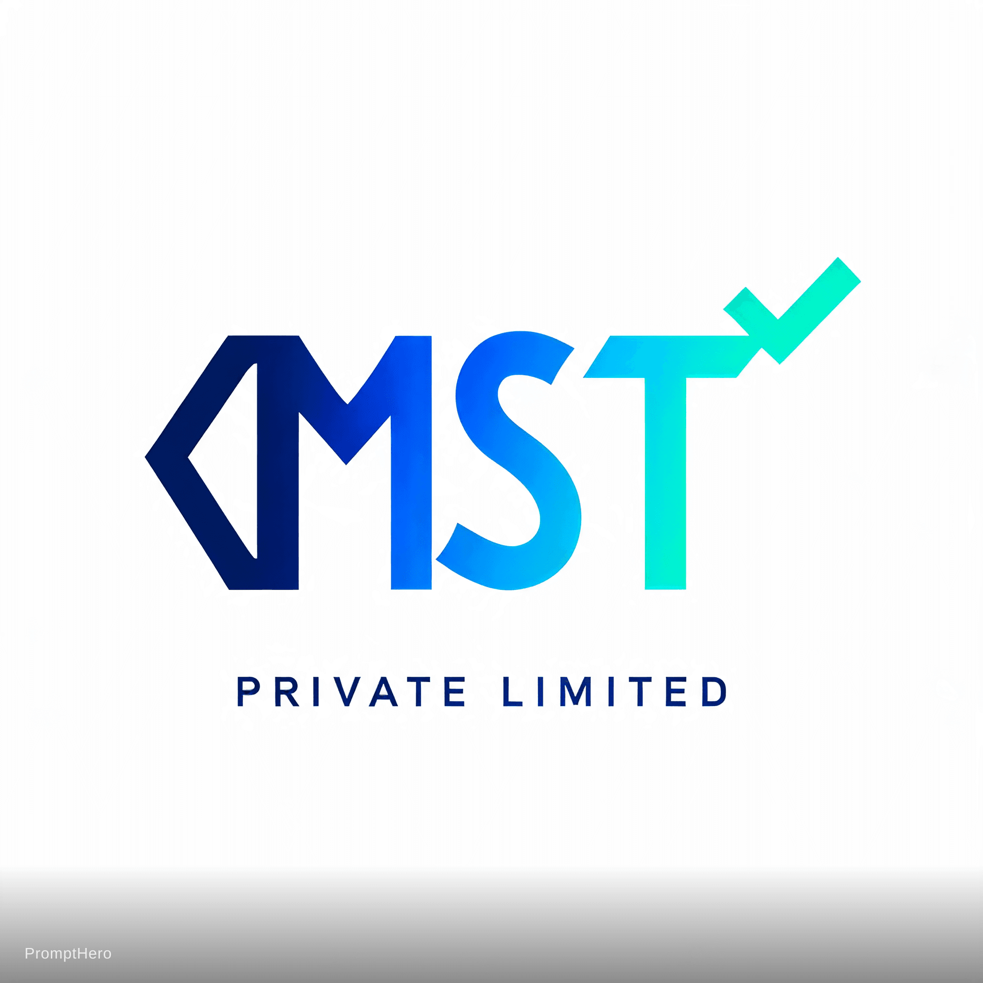 AI generated: Create a meaningful, symbolic logo for "MST Private Limited" — a software house that transforms busi...
