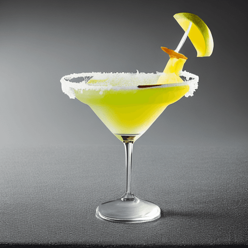 AI generated: Refined cocktail, in a margarita glass, refined sophisticated setting, minimalist, professional phot...