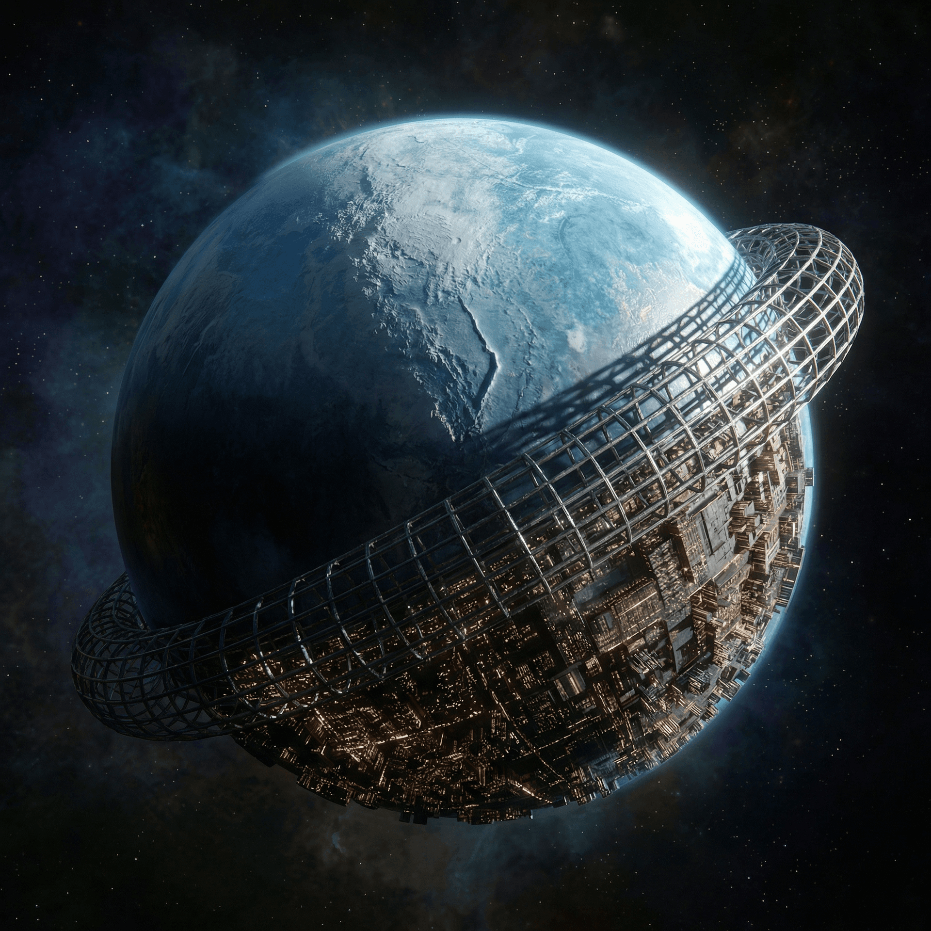 AI generated: Blend and tune the reference images and create other angles of view of Planet Artta

 Real-time rend...