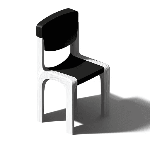 AI generated: High resolution  Isometric (simple background, white background, logo:1. 3), (black and white, monot...