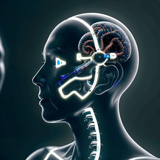 AI generated: Demonstrate the concept of "Biotechnical merging of AI and homo sapiens by neurosurgical cybertechno...