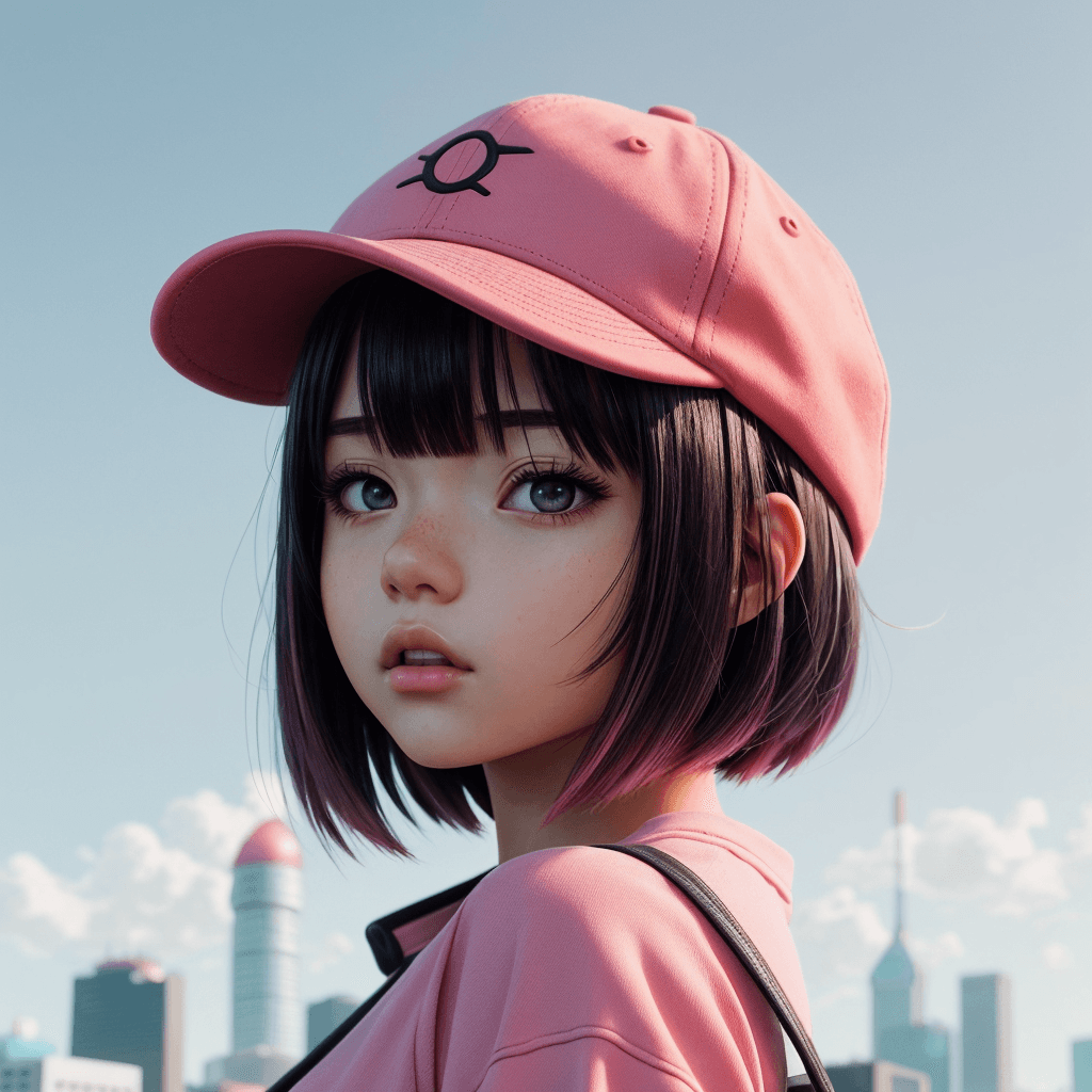 AI generated: by Norman Ackroyd ,colored_film_photography,depth of field,detailed ,a photo of gorgeous anime girl ...