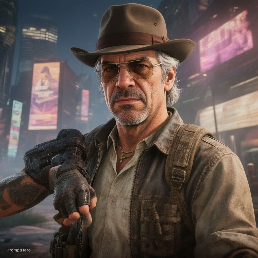 AI generated: GTA character 