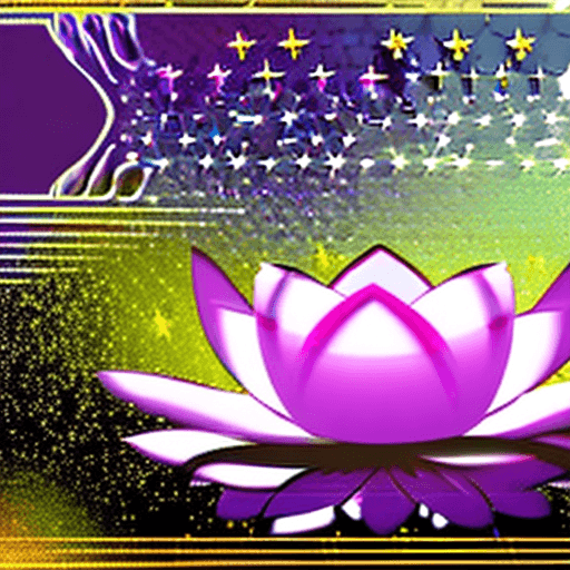 AI generated: As the main visual image of the medical beauty press conference, there is a sparkling lotus standing...