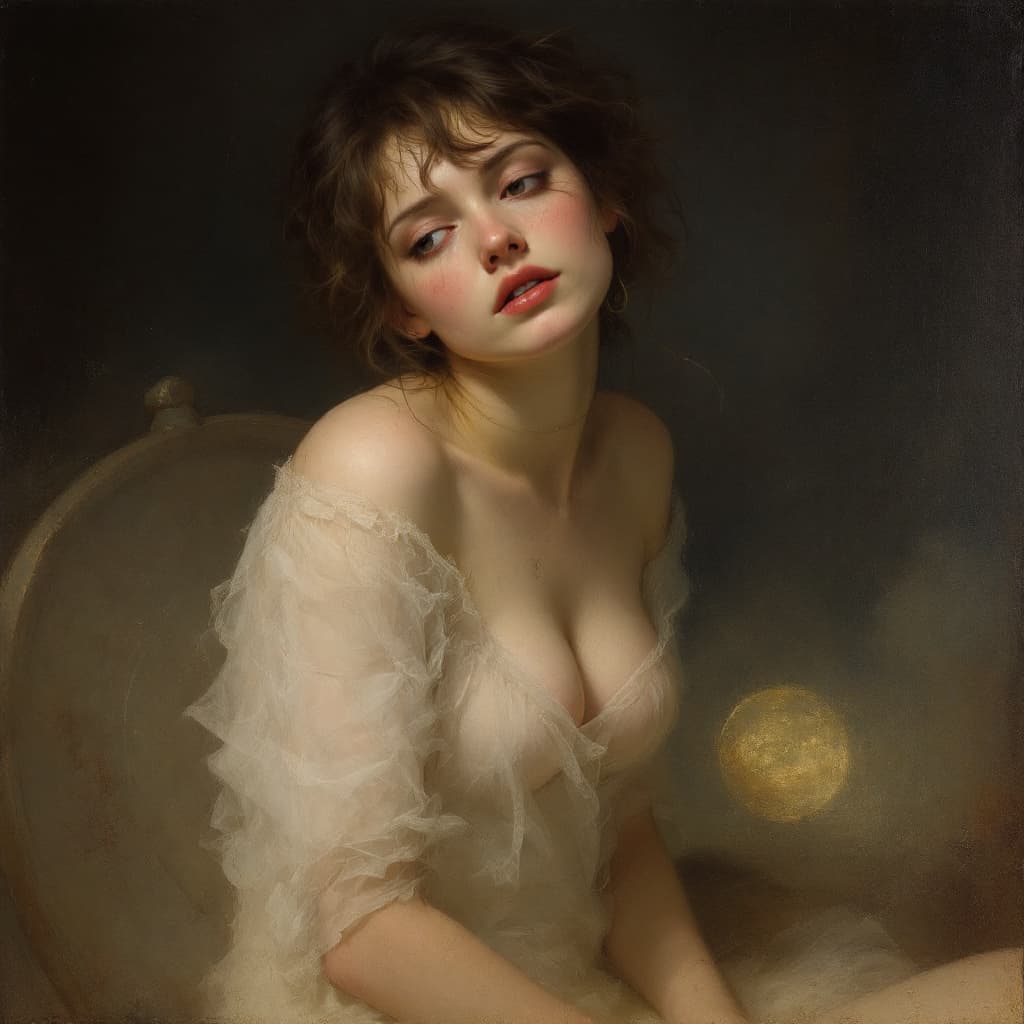 AI generated: Oil painting, Odd Nerdrum inspiration and style