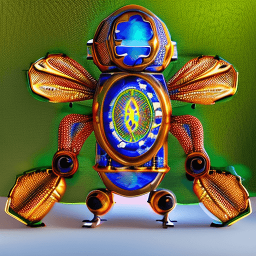AI generated: insect robot, photo-realistic, photograph, complex humanoid engine, insanely detailed and intricate,...