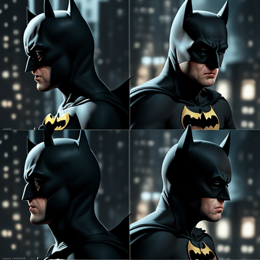 AI generated: Batman loss, 4 k ulra hd