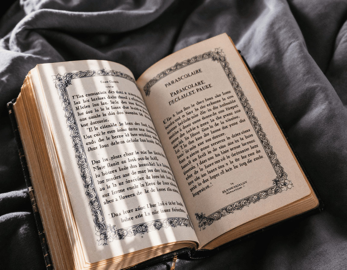 AI generated: fond d'un livre parascolaire avec une bordure