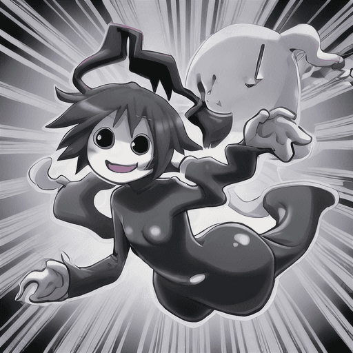AI generated: rubber hose animation ghost
