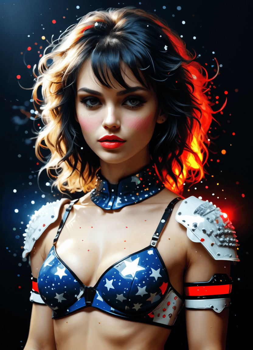 AI generated: (((woman Mk Lite Brite Art))), (((best qualityer))), (((tmasterpiece))), (((AS-Adult))), A 35-year-o...