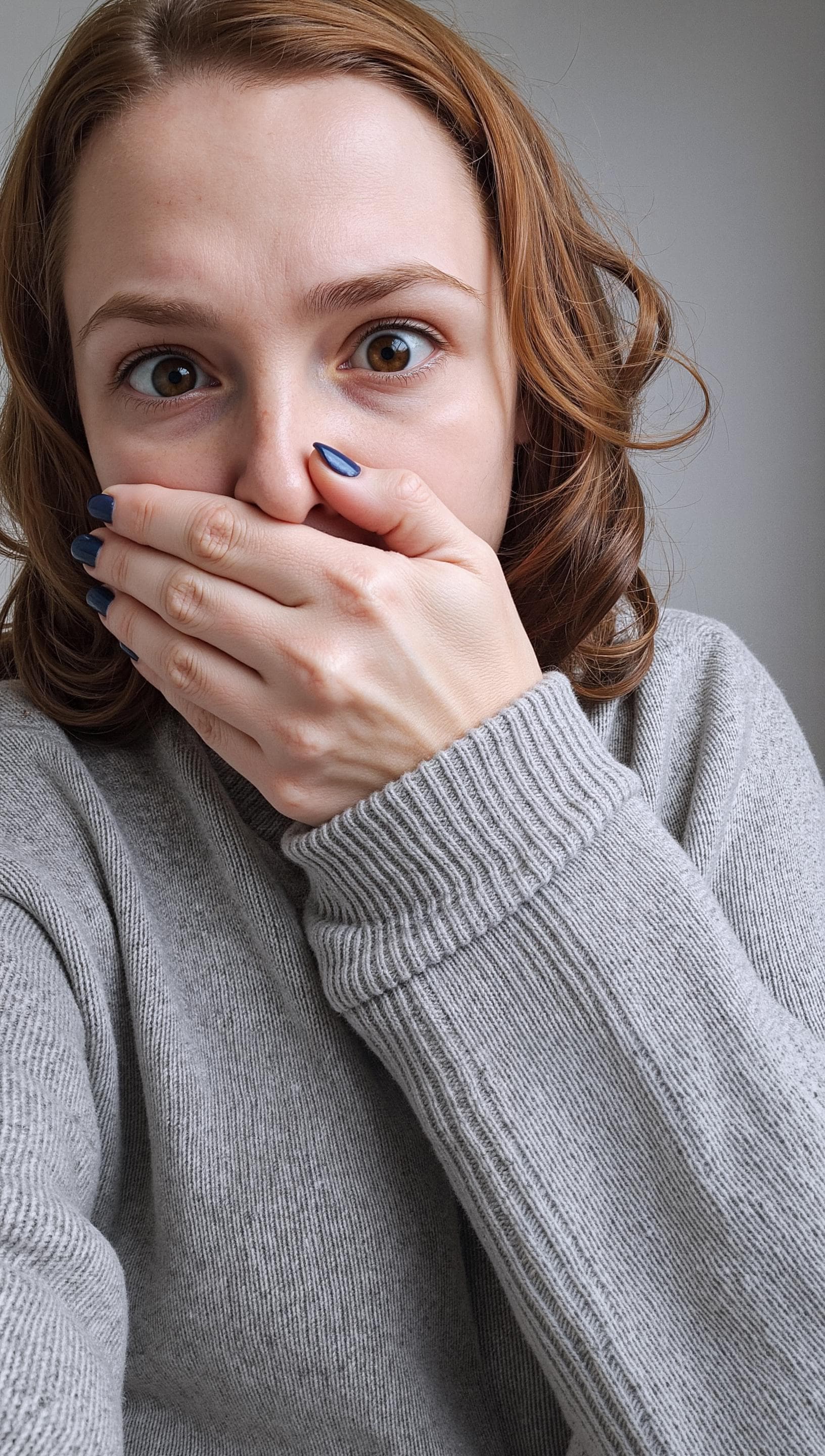Covering Own Mouth