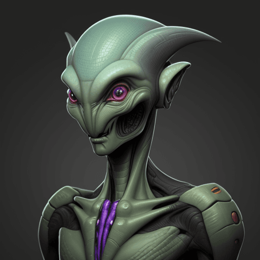 AI generated:  humanoid alien species kazok