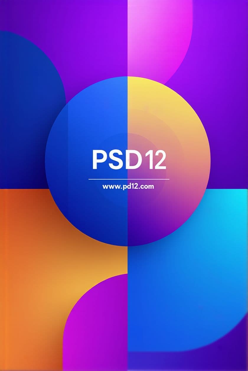 AI generated: A modern and visually striking graphic design promoting PSD files, Photoshop Designs, and PSD Templa...