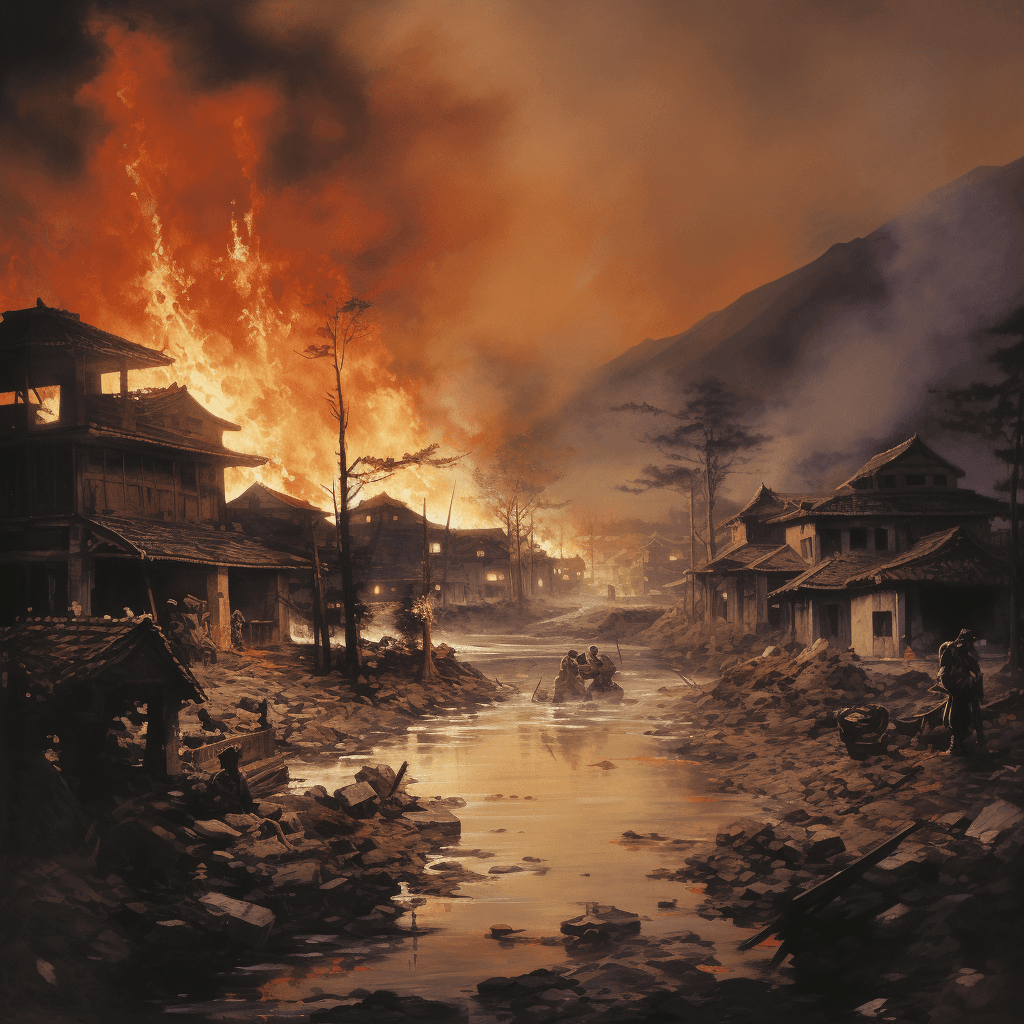AI generated: Hiroshima, 815:AM, August 6th, 1945