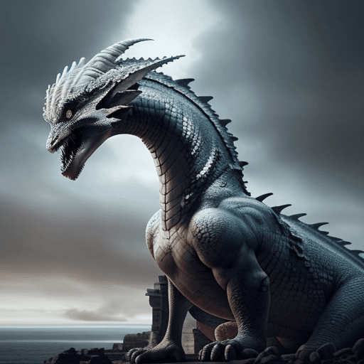 AI generated: Daenerys Targaryen's Biggest dragon