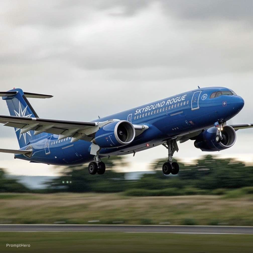 AI generated: Put the airline of Skyboundrogue on the a330
