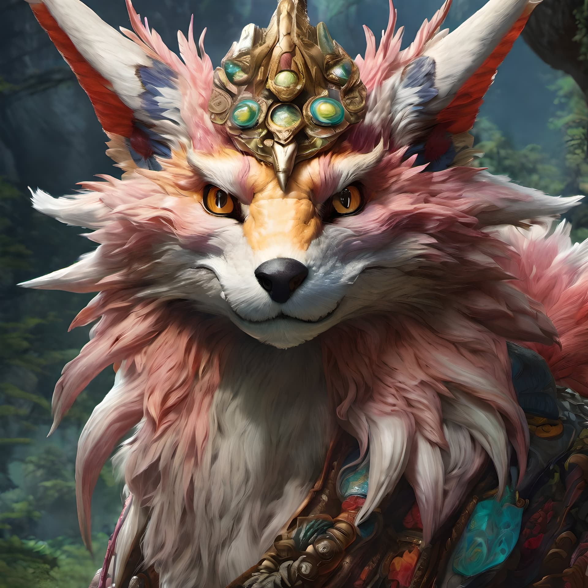 AI generated: Extremely detailed portrait of a Mizutsune from monster hunter, anatomically correct, UHD, highly de...