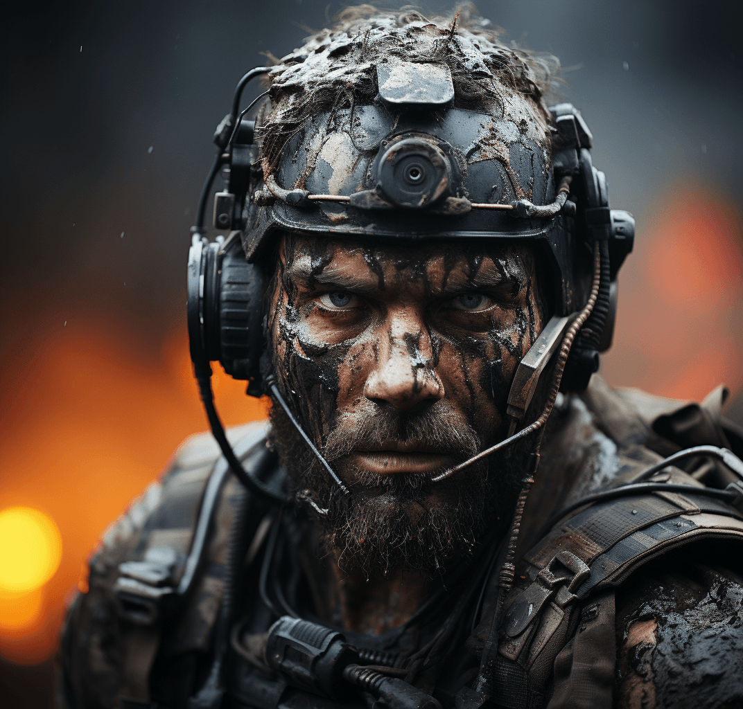 AI generated: call of duty black ops 1 ps3, in the style of rtx on, incoherents, raw, confrontational figures, mil...