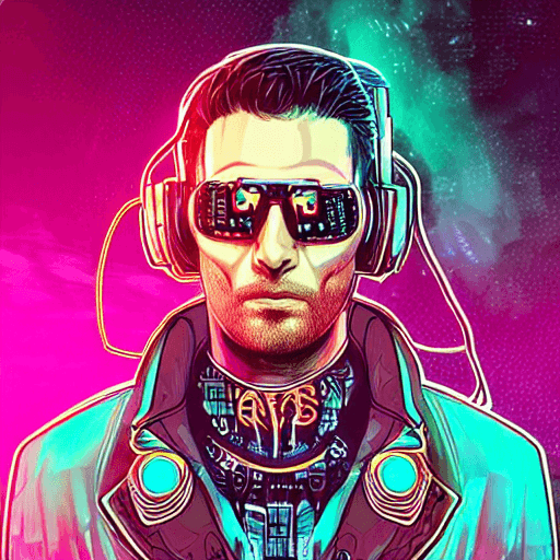 AI generated: nft style, cyberpunk, synthwave, tarot card with intricate detailed frame around the outside | with ...