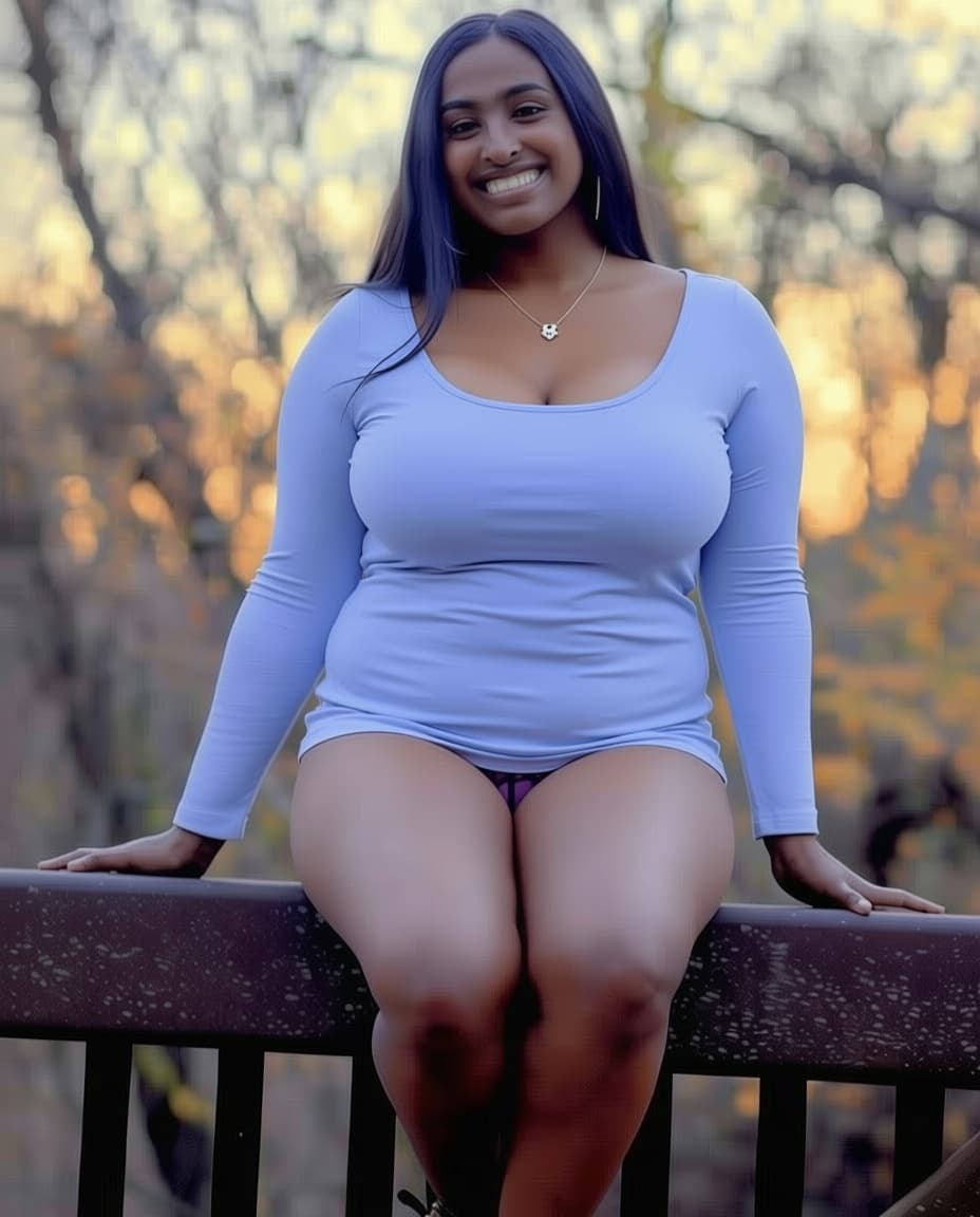 AI generated: Can you remove her bra and leave her with no top and Enlarge her top chest area
