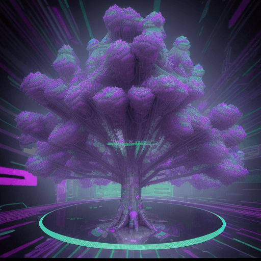 AI generated: a cyberpunk 3D rendering featuring Trippycute lsd Happy tree Friends ,vaporwave  pop art.Immerse Gli...