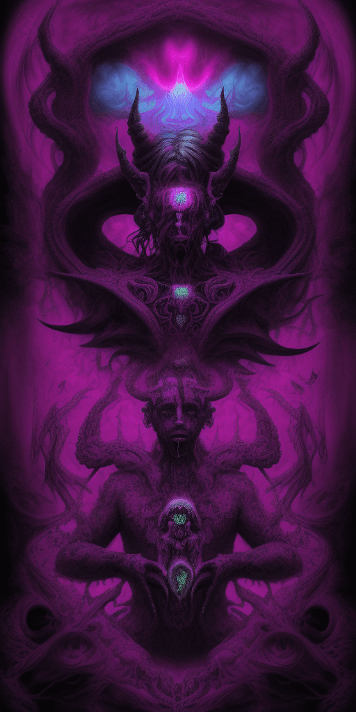 AI generated: (psychedelic bizarre), (Surrealist Dreams), (Devilcore) 16k