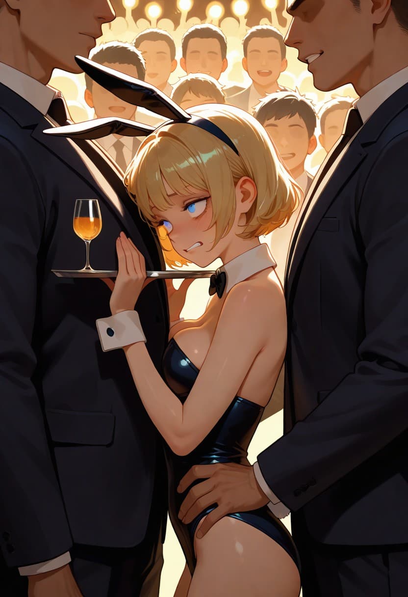Surrounded by the crowd / sandwiched / tight space