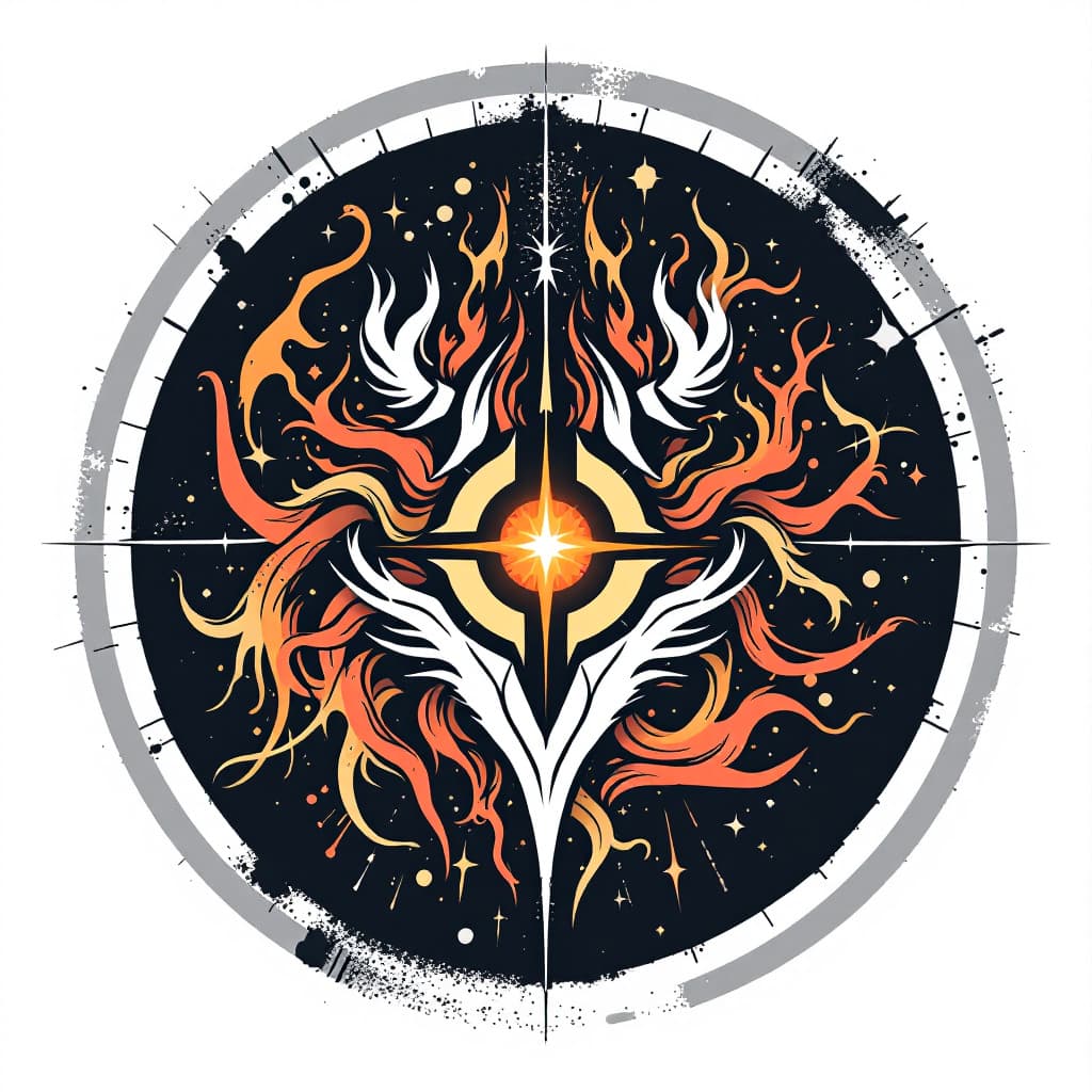 AI generated: logotipo de un pulso en forma de logo tematica binaria