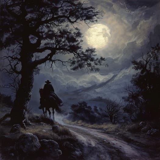 AI generated: The wind was a torrent of darkness among the gusty trees.   
The moon was a ghostly galleon tossed ...