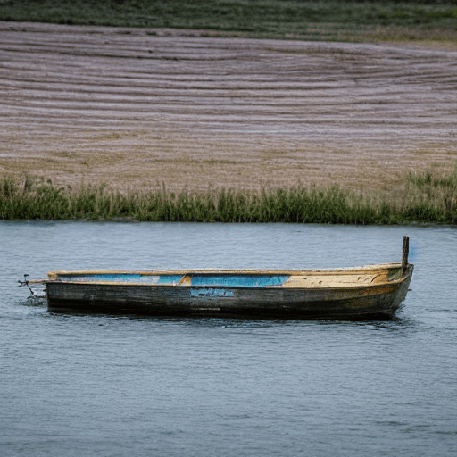 AI generated: a boat in the river