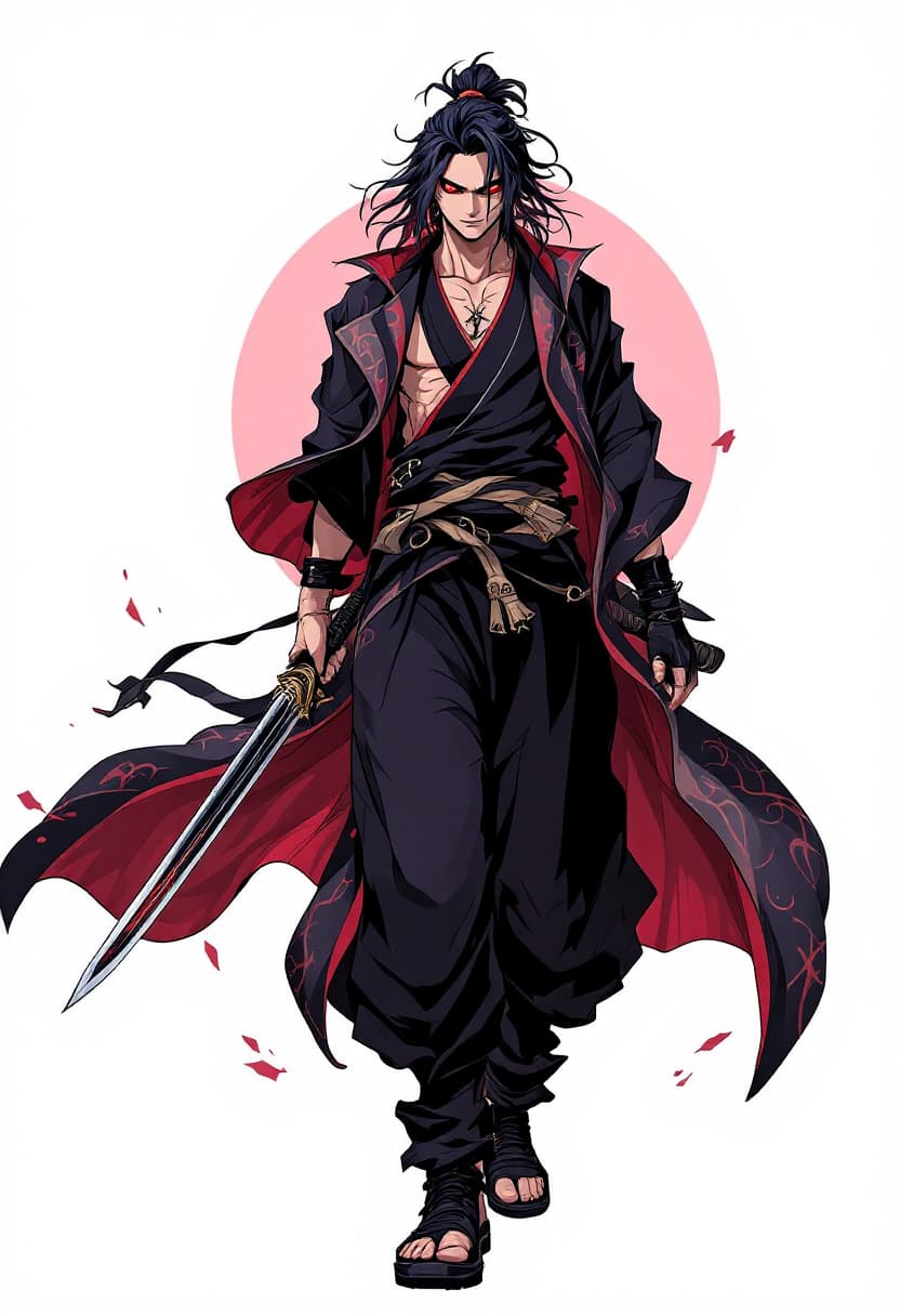 AI generated: full body tanjiro kamado , 8k image , demon slayer kimetsu no yaiba