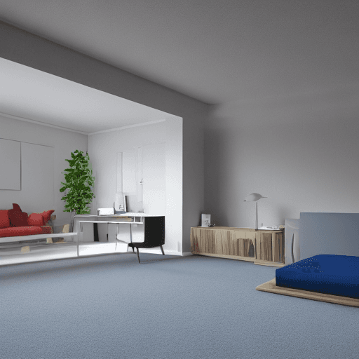 AI generated: large bright room, sports room, ceiling without lighting fixtures, flat ceiling, flat ceiling, healt...