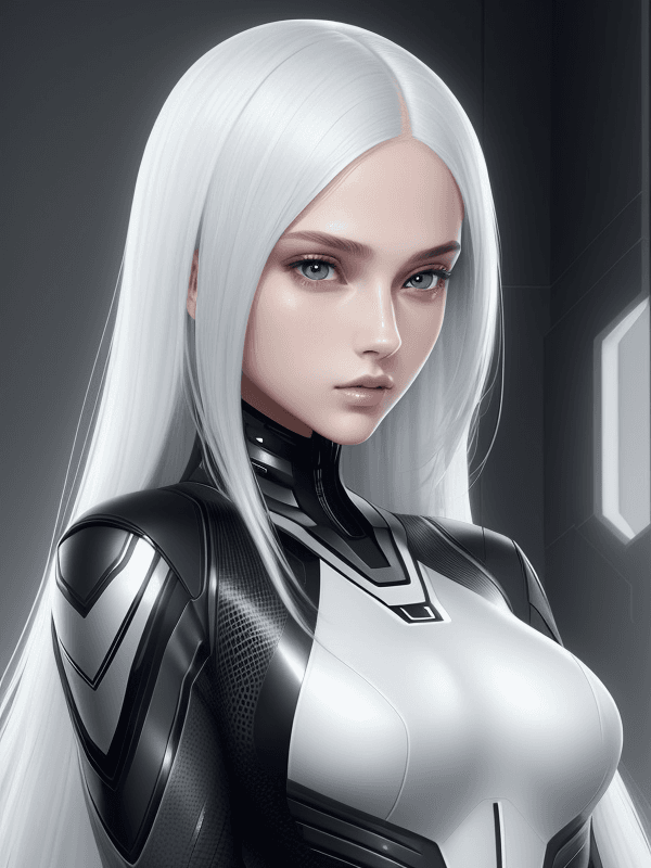 AI generated: Beautiful young girl. (In full growth.) Slender body. Amazing face. Symmetrical eyes. Fantastic eyes...
