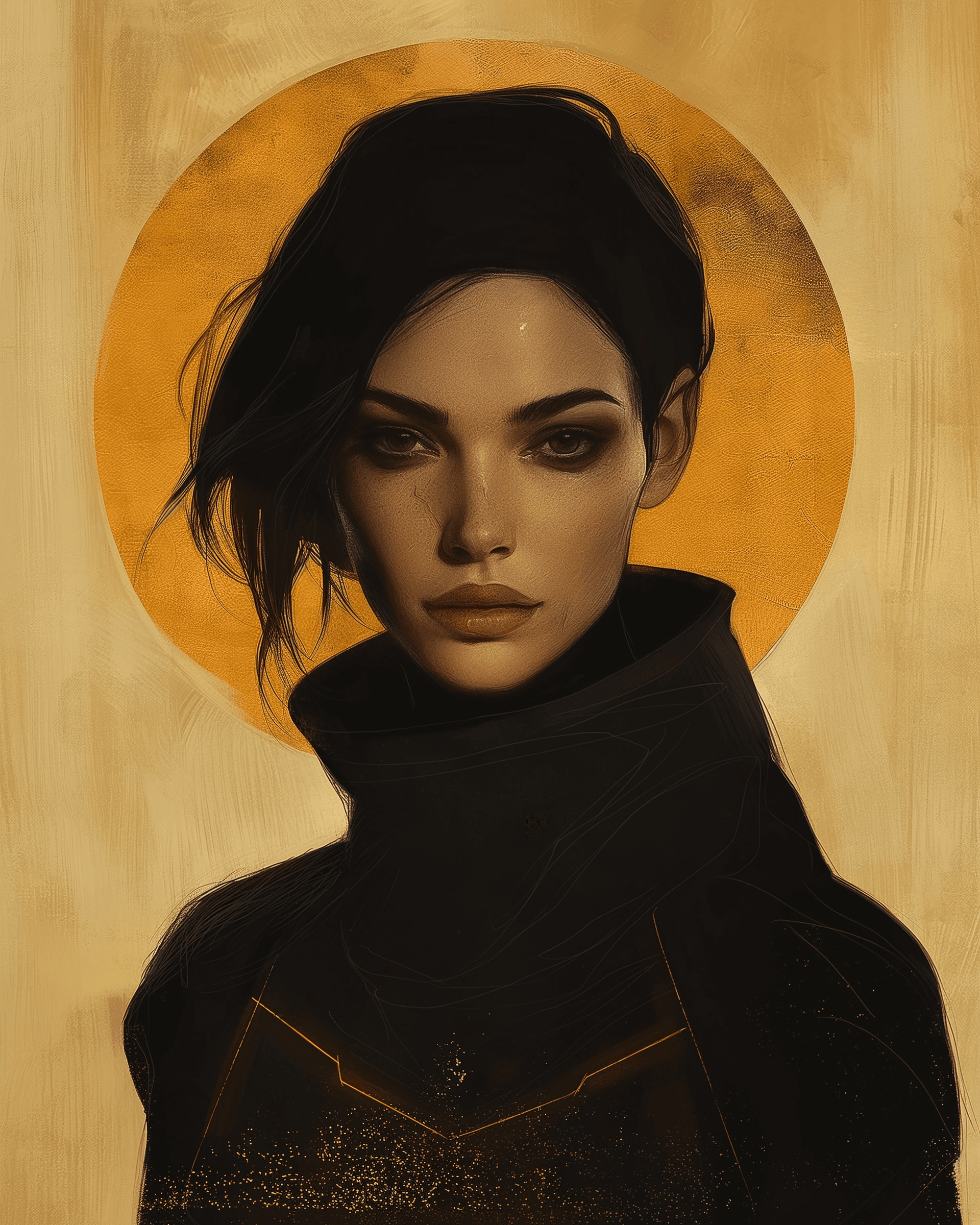 AI generated: Dune 2 Chani Kynes poster, in the style of brom --ar 4:5 --s 150 --v 6.0