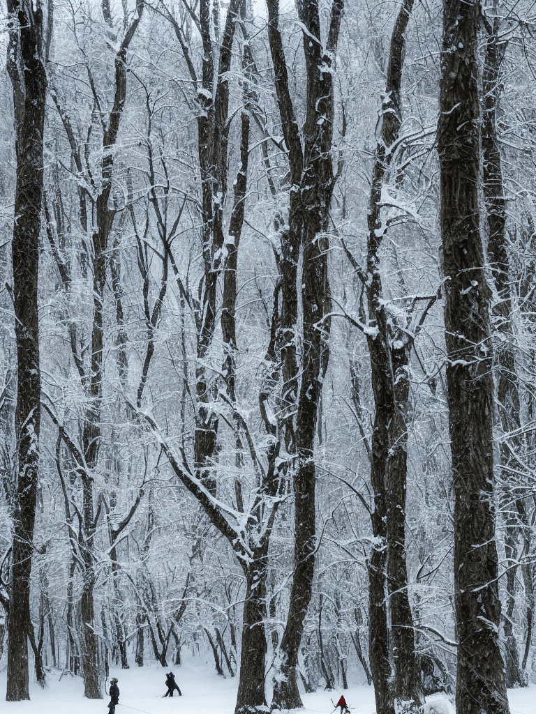AI generated: Winter forest,
The trees are plastered with snow, the bushes are generally like small hills,
Smells ...