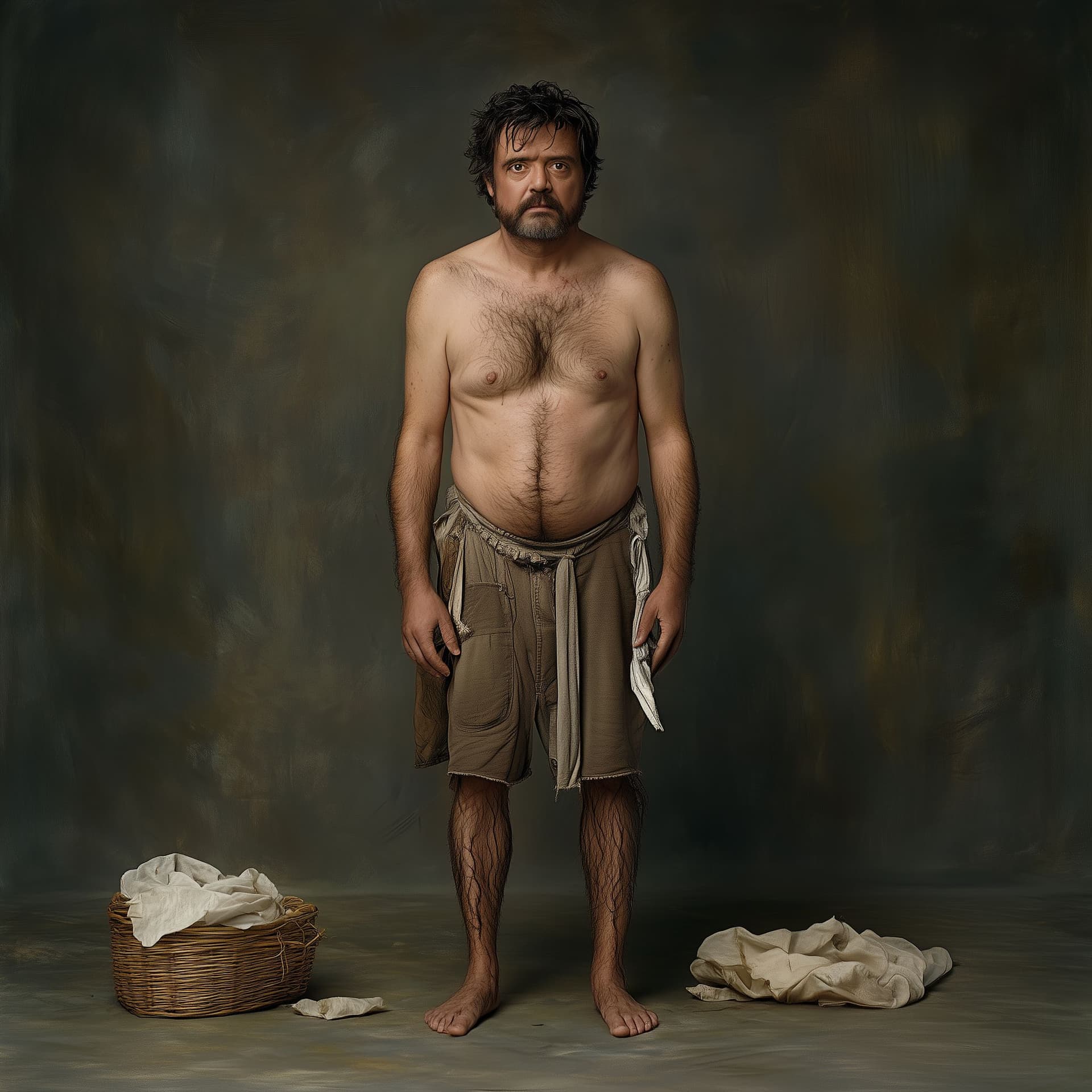 AI generated: **full shot, full-length portrait, wide field of view, centered, showing entire body, award-winning ...