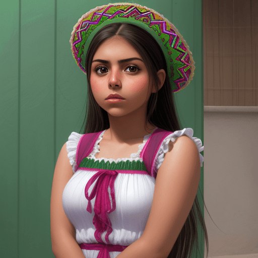 AI generated: Hyper realistic mexican girl 