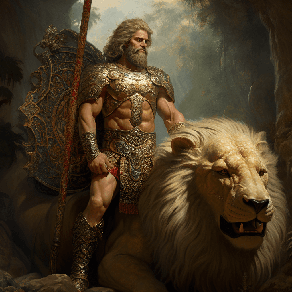 AI generated: The Epic of Gilgamesh --no ugly, deformed, noisy, blurry, distorted, out of focus, extra fingers, ba...
