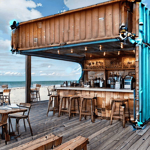 AI generated: "Generate a comprehensive description for a beachside coffee bar and restaurant situated within the ...
